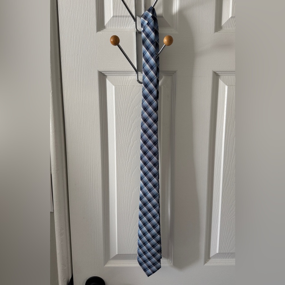 U.S. Polo Assn. Blue Plaid Tie